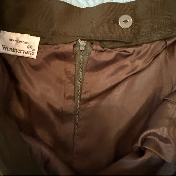 Vintage Weathervane Olive Green Women's Skirt Size 14 Made in USA - Picture 5 of 10